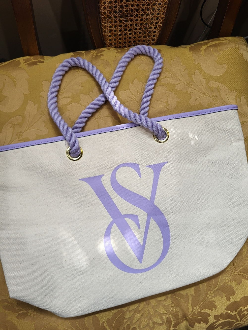 Stuff Your Fab Finds Tote Victoria's Secret  Canvas Tote - Picture 2 of 3